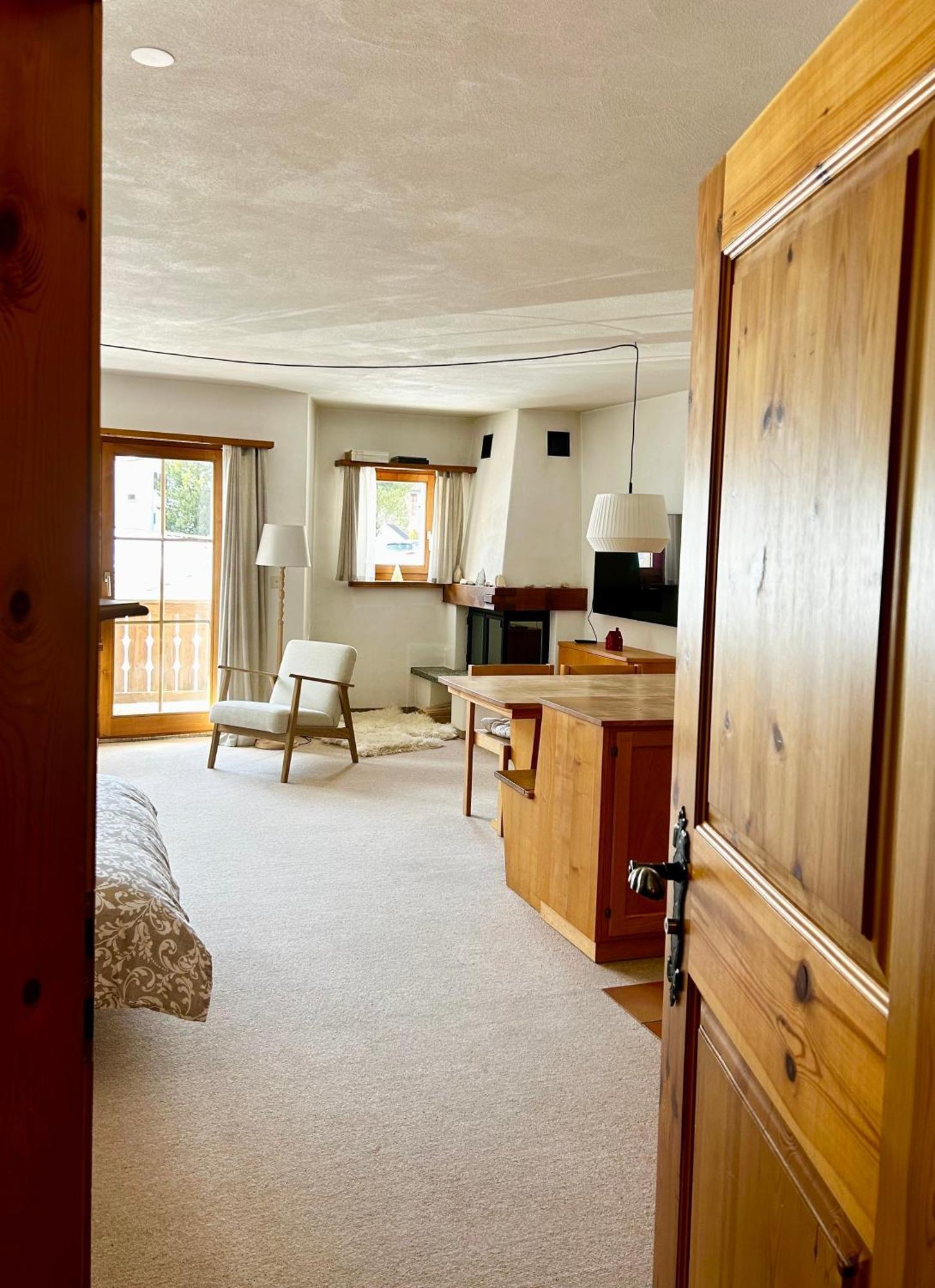 Cosy Studio Apartment In Spluegen Luaran gambar